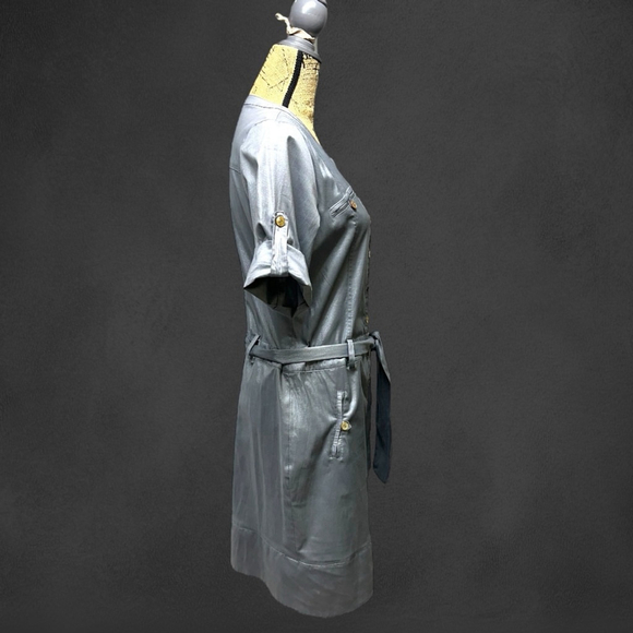 Ruscoe Metallic Silver Dress #112 - Picture 4 of 16